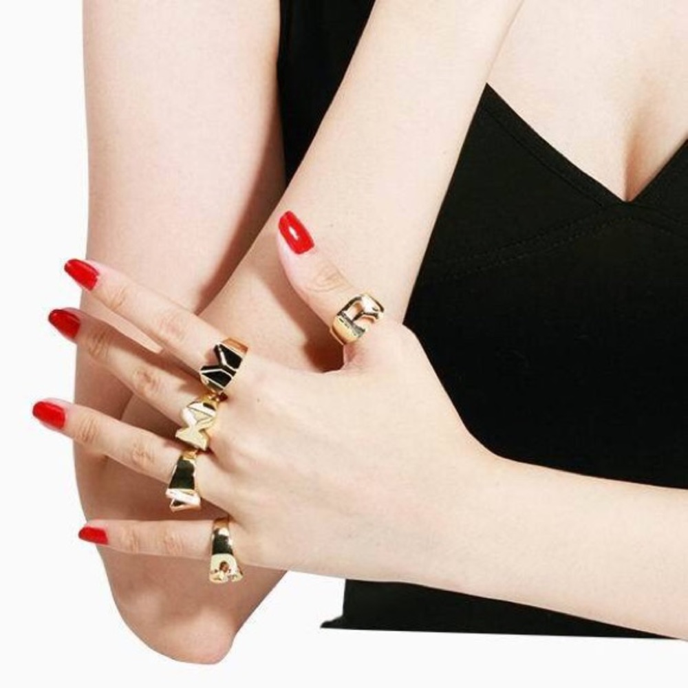 Bold Initial Statement Ring